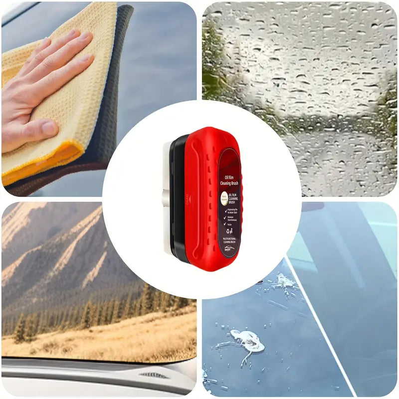 Car Glass Oil Cleaner - Buy 1 Get 1 Free 😍