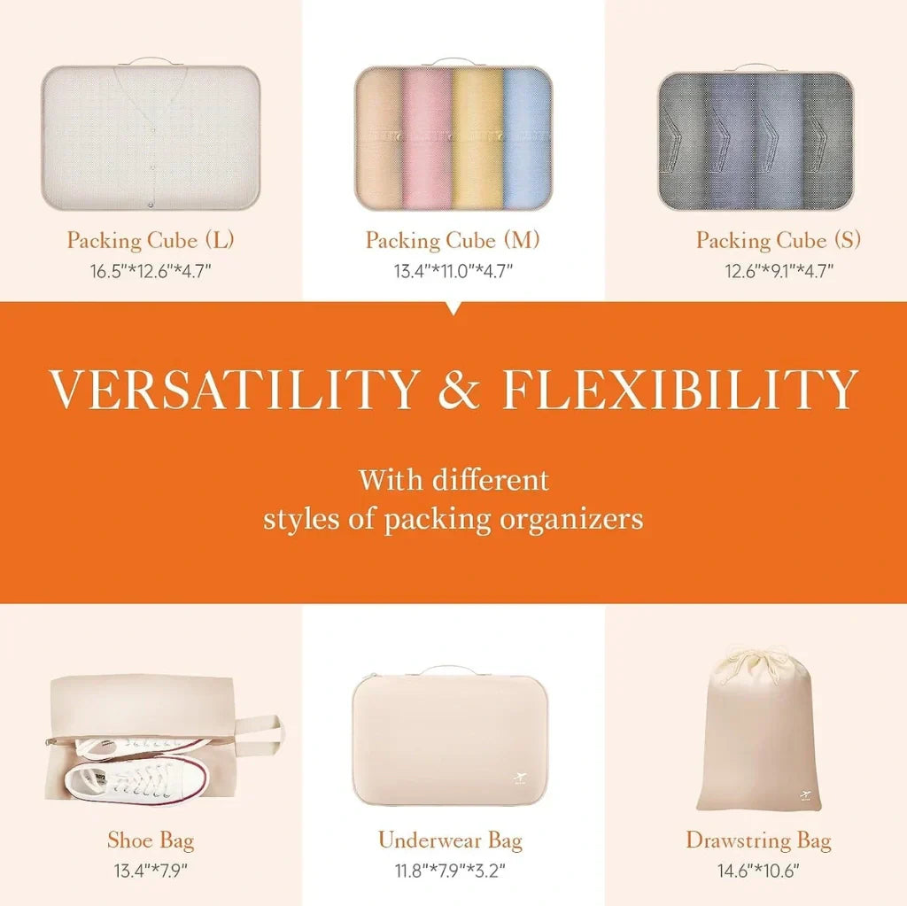 Packing Cubes for Travel | (Pack Of 6)