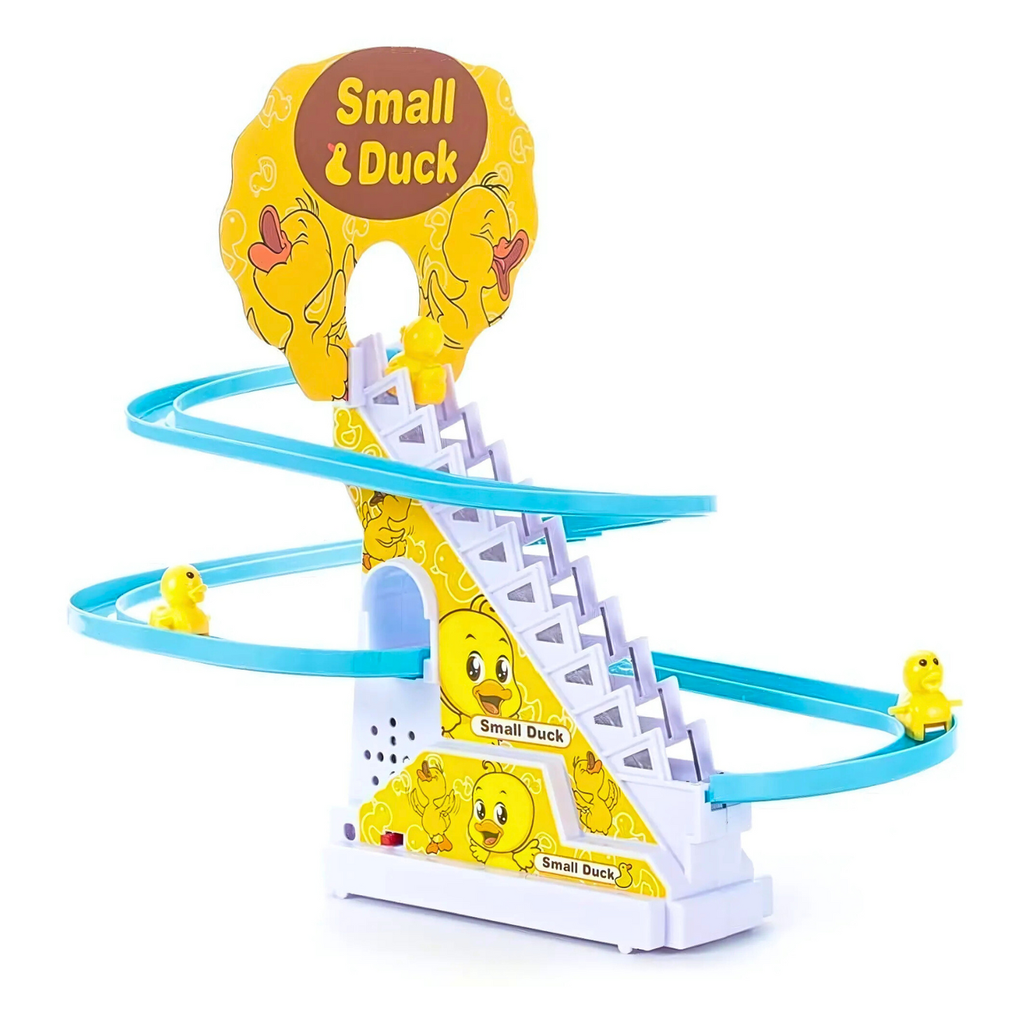 Fun Duck Slide Toy Set with Lights and Music